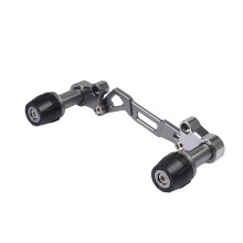 Motorcycle Exhaust Muffler Falling Protector Sliders Crash Pad Part Compatible With Forza 350 2020-2023 Titanium Color