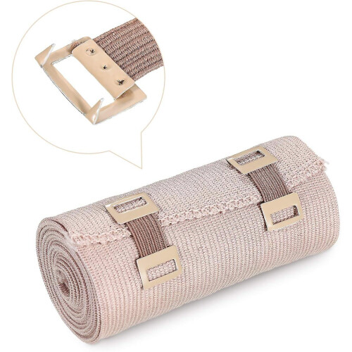 (As show, One size) Elastic Bandage Clips  Stretch Metal Clips with Plastic Storage Box Replaceable Wrap Clips(50 Pieces)