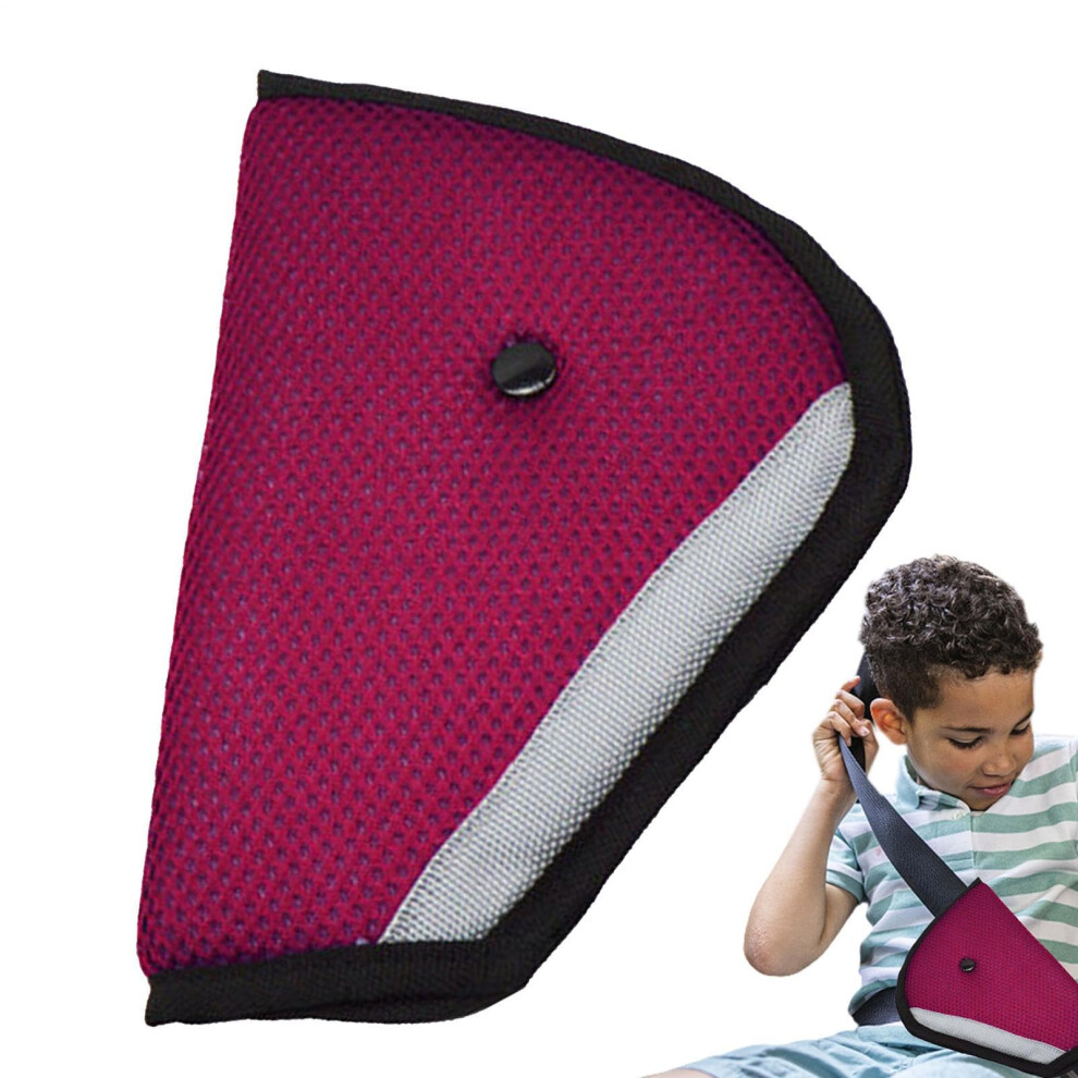 Seat Belt Adjuster With Soft Triangular Pads For Car Seat Belts | Shoulder Neck Cushion For Adults And Children, Fixed Strap Safety Accessory Red 9067246480004