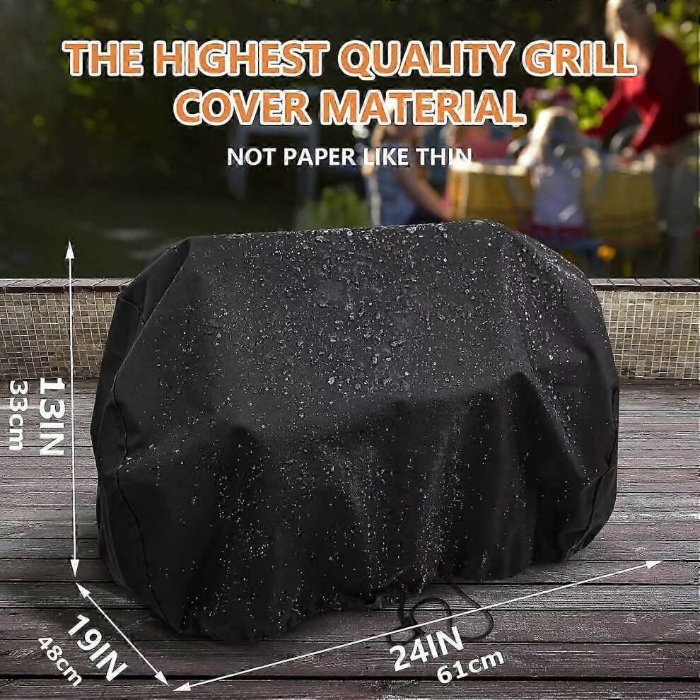 Kikidex (As Show, One Size) Grill Cover For Ninja Woodfire Outdoor Grill Og701, 210T Waterproof Grill Cover, Fade And Uv Resistant Bbq Cover (Cover Only)