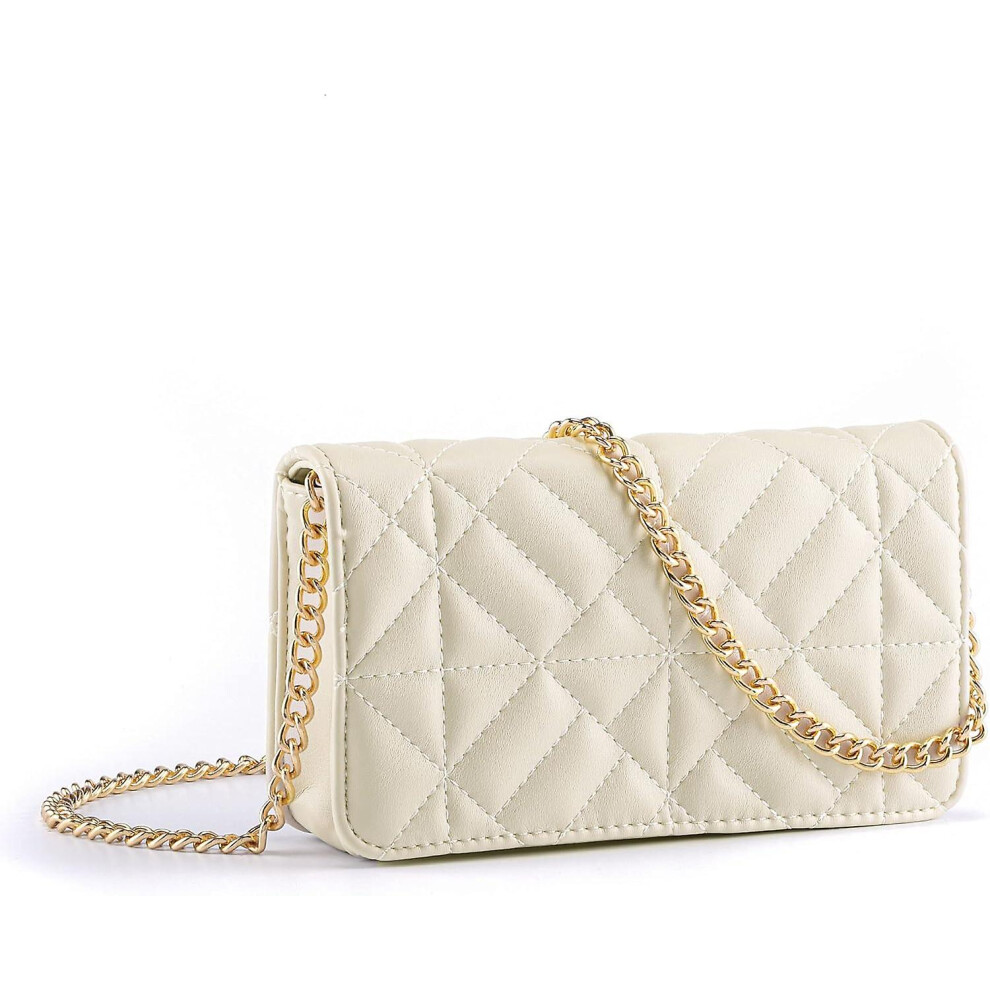 Kikidex (As Show, One Size) Women's Mini Crossbody Bag - Faux Leather Metal Diamond Crossbody Bag