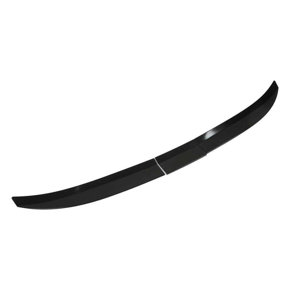 3 Pcs Gloss Rear Trunk Spoiler Lip For Sedan Universal Adjustable Wing Black 8771357535638