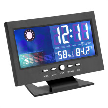 Wettervorhersage Digitaluhr: Temperatur, Luftfeuchtigkeit & Komfortsensor