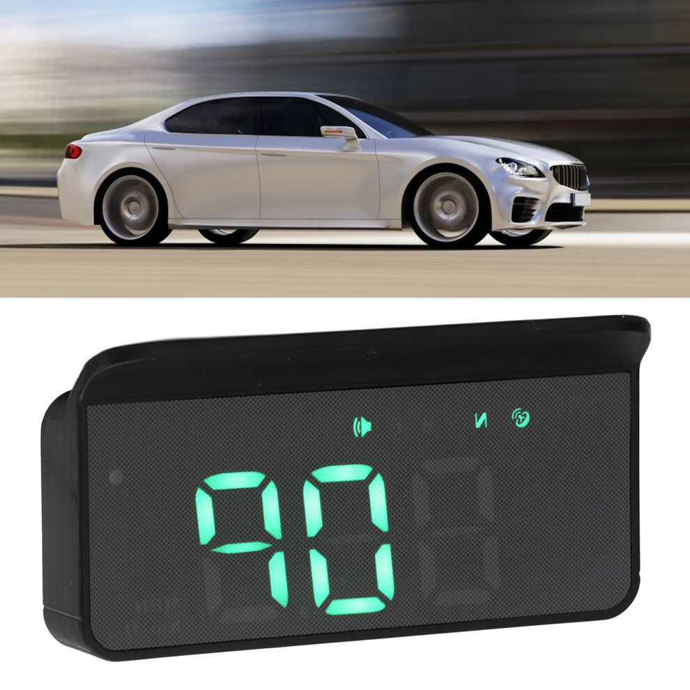 Car Hud Display Gps Speedometer With Compass, Fatigue Warning, Mph/Km/H Light 8721357537156