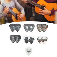 13 Stück mittelgroße Celluloid-Gitarrenglieder mit Box – langlebiges Instrumentenzubehör