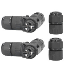 EW-M20T-3P 24A 10x6.5x2.3cm Nero IP68 2Pcs