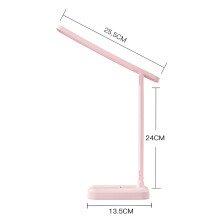 Lampada LED pieghevole ricaricabile rosa Sakura 24x25cm