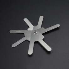 Stainless Steel Dental Leaf Gauge Set, 0.1mm-0.5mm Tooth Gap Measuring Tool