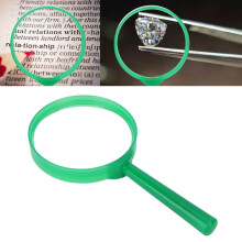Portable 3.5x Magnifying Loupe with Green Handle for Kids & Students