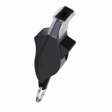 Schwarze Delfinsform Pfeife mit Lanyard für Sport und Survival