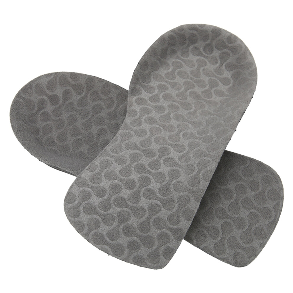 Gray Pu Feet Insoles Comfortable Shock Absorbing Arch Supports For Running Sports