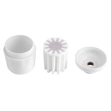 Abnehmbarer Duschkopf für Badezimmer mit Wasserfilter und -ionisator, weicher, 7x8cm