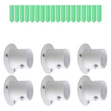 Stainless Rod Holders With Mount Hardware For 1-1/4 Inch-White