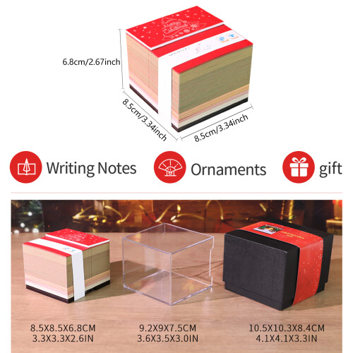 Artistic 2026 Christmas Desktop Calendar 3D Design Removable 2