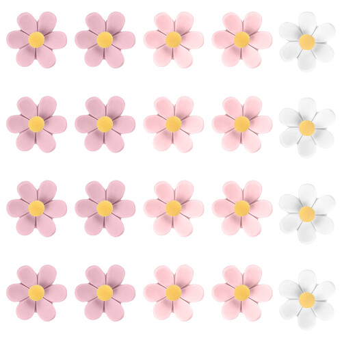 Flower Push Pins Decorative Thumbtacks Cork Notice-20 pieces