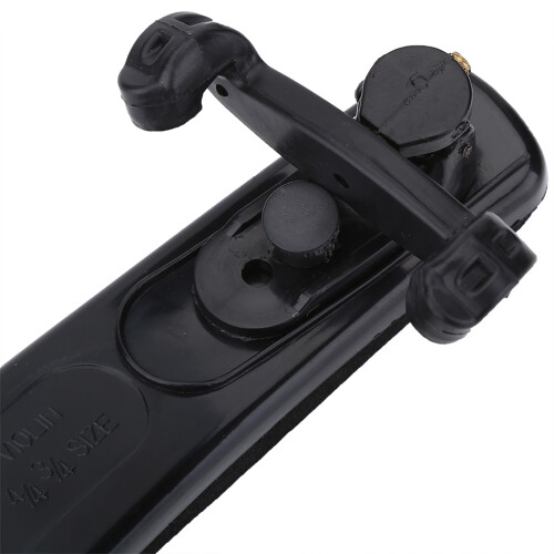Adjustable Black Rubber Shoulder Rest for Violin 3/4 4/4 Comfortable & Durable 2