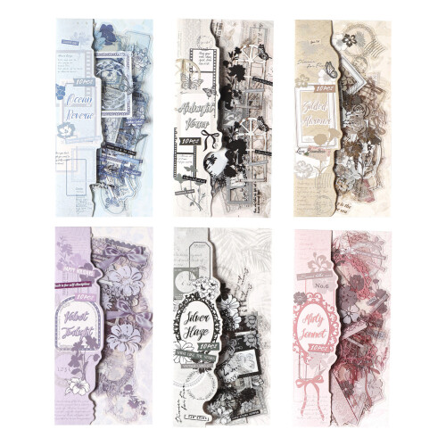 Creative Adhesive Sticker For DIY Projects And-Fog colored poem 1