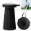 Footstool Telescopic Camping Stool Foldable Portable Mini Camping Stool Black With Carry Bag 1