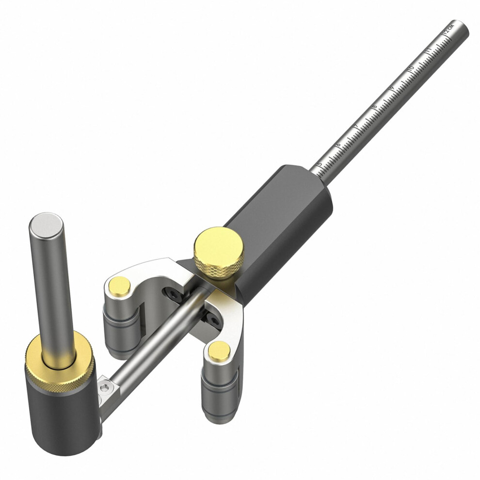 120mm Wood Marking Gauge, Sliding Straight and Curved Edge Scriber, Carpenter Scribe Tool for Woodworking