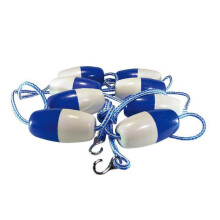 Divider Buoy Pool Lane Safety Rope With Hooks Nylon One Meter Length 3.3 Feet Pre Assembled Strong Buoyancy