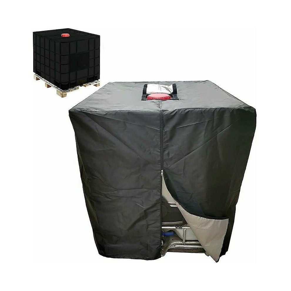Kikidex (As Show, One Size) Xvx Ibc Water Tank Tarpaulin 1000 L Rain Water Tank Container Cover With Zipper Windproof Anti-Uv Tear Resistant T-Audace,Dolaso
