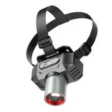 Head Light LED Rechargeable Headlamp With 90-Degree Adjustable Beam Flashlight Function For Hunting Fishing Running