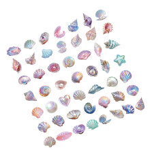50Pcs Oceanic Theme Sticker Decorative Sticker for Scrapbooking