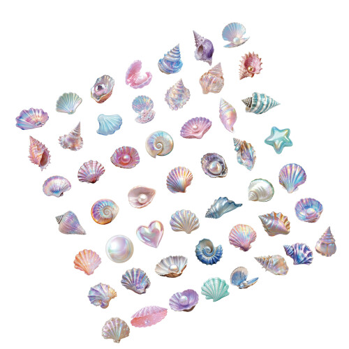 50Pcs Oceanic Theme Sticker Decorative Sticker for Scrapbooking