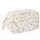 Multi Compartments Fabric Pencils Pouches-Butterfly Flowers 1