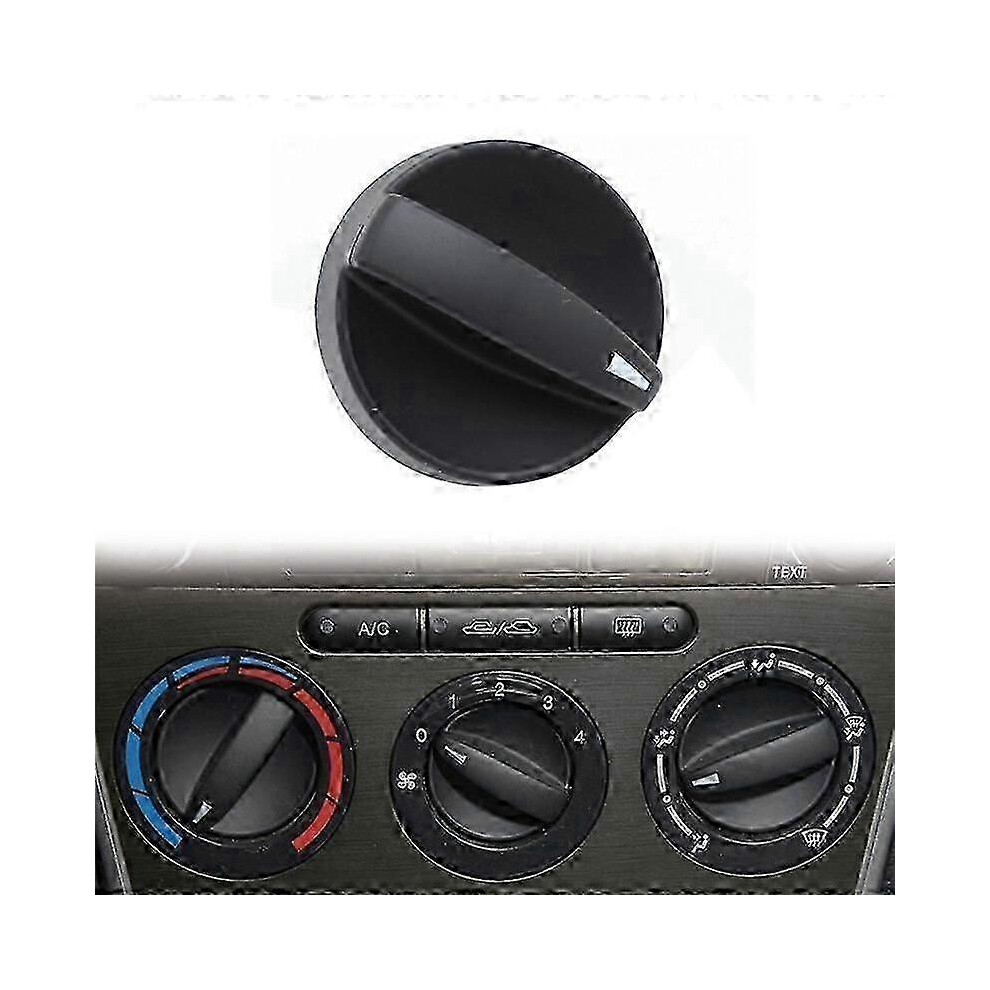 Kikidex (As Show, One Size) 3Pcs Car A/C Heater Climate Control Switch Knobs Dials Cover For 2006-2008 Mazda 6 Gv2w-61-195 Gv3a