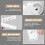 2Pcs Folding Ruler Multipurpose Math Measuring Tool with 4