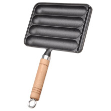 Sausage Maker With Handle Non-Stick Baking Mold Cast Iron Hot Dog Steamer BBQ Outdoor Grilling Homemade Sausages