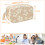 Multi Compartments Fabric Pencils Pouches-Butterfly Flowers 2
