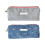 High Capacity Pencil Case Zippered Pen Pouches-Light blue 5