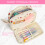 Multi Compartments Fabric Pencils Pouches-Butterfly Flowers 5