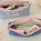 High Capacity Pencil Case Zippered Pen Pouches-Light blue 4