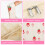 Multi Compartments Fabric Pencils Pouches-Butterfly Flowers 4