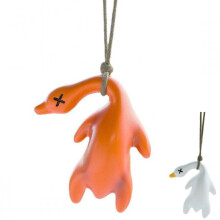 UV Color-Changing Duck Car Pendant Rearview Mirror Ornament, Ultraviolet Color-Changing Duck Car Decor