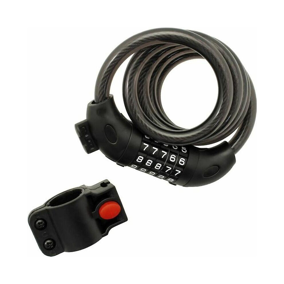 Kikidex (As Show, One Size) Combination Locks, Combination Anti-Theft Cable, 5-Digit Combination Cable Lock