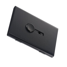 Stainless Steel 304 Name Card Holder 10-18 Capacity Slim-Black