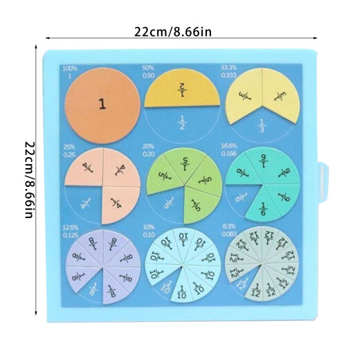 Non Toxic Magnetic Fraction Demonstration Book Learning Kits For 1