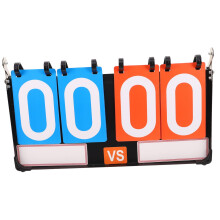 Portable Flip Scoreboard Indoor Outdoor Lightweight Tabletop Writable Steel Plate Basketball Billiards