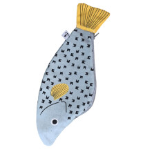 Stylish Fish Pencil Case Canvas Pencil Bag Large Capacity Pen