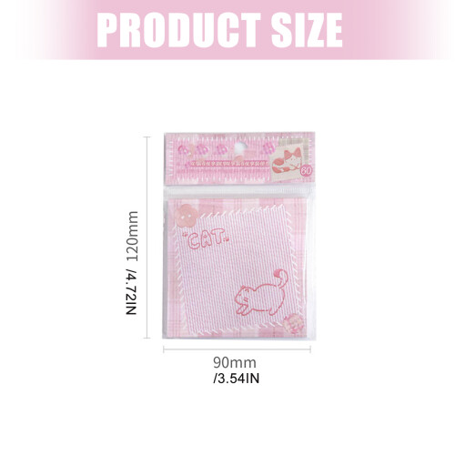 60 Sheets Decorative Note Paper 80x80MM Scrapbooking-Poems 2
