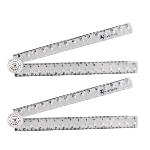 Recyclable Clear Bending Measuring Tool For School-2 handfuls