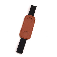Pen Protector PU Leather Single Pen Holder Case-Light brown