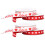 Heart Printed Fabric Ribbons 1cm Polyester Wedding Gift Packaging Rolls 2