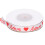 Heart Printed Fabric Ribbons 1cm Polyester Wedding Gift Packaging Rolls 13