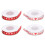 Heart Printed Fabric Ribbons 1cm Polyester Wedding Gift Packaging Rolls 14