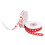 Heart Printed Fabric Ribbons 1cm Polyester Wedding Gift Packaging Rolls 12